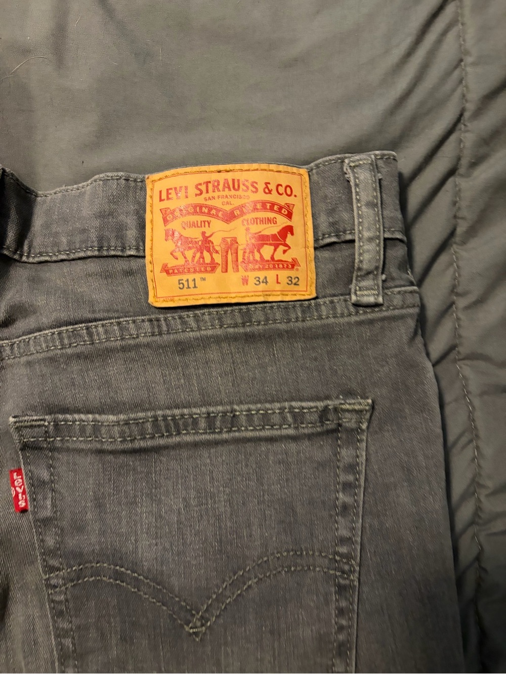 Levi's 511 Slim Straight Men's Jeans in Gray